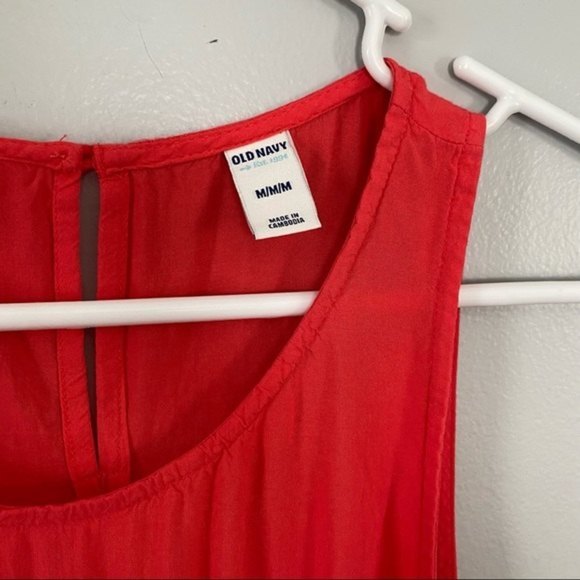Old Navy Coral Swing Tank Top Medium - Picture 3 of 9